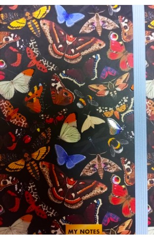 Moths and Butterflies Lined Journal